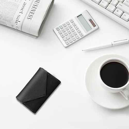 Vista 7 de XEYOU Funda para tarjetas de crédito para mujer, tarjetero con bolsillo frontal para mujer