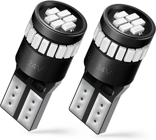 Vista 17 de AUXITO 194 Bombilla LED Ámbar Amarillo 168 2825 W5W T10 Cuña 24-SMD 3014 Chipsets Bombillas de Repuesto para Luces de Cúpula, Mapa, Placa