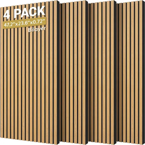 Vista 10 de TONOR Paneles de pared acústicos gruesos de doble capa, paquete de 4