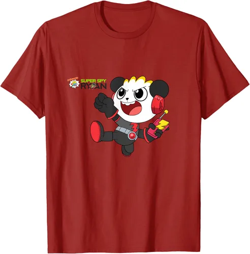 Vista 62 de Ryan's World Super Spy Combo Panda Camiseta, gris, S Asfalto