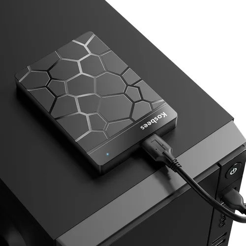 Vista 4 de Discos duros externos de 500 GB, disco duro portátil para Windows, disco duro externo ultradelgado, compatible con PC, MAC, laptop, PS4, Xbox one