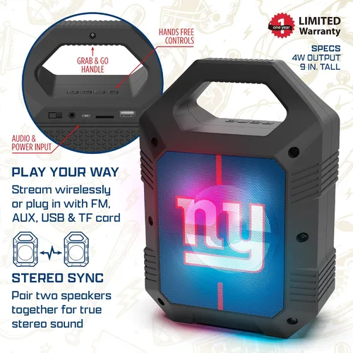 Vista 5 de SOAR NFL ShockBox XL - Altavoz Bluetooth inalámbrico unisex