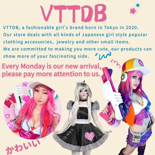 Vista 6 de VTTDB Fundas de brazo lindas mujeres kawaii japonés harajuku Y2k calentador de brazos para niñas guantes góticos sin dedos manga de brazo de punto