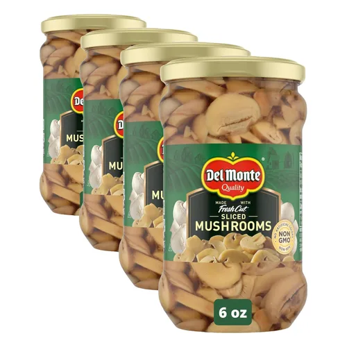 Vista 5 de Del Monte Rebanadas de champiñones 6 oz. Tarro, paquete de 12