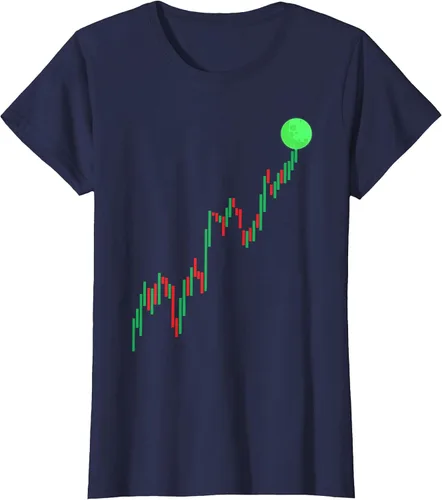 Vista 82 de Cute Stock Trading Design for Men Women Stock Market Trader T-Shirt Asphalt Grey