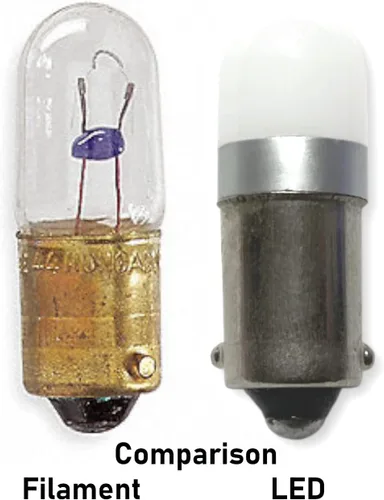 Vista 2 de Lighted Address Sign Premium LED Replacement Bulb Kit 10-30 Volt AC/DC Compatible Fits Miniature Bayonet (Ba9S) Sockets Pack of 2 Bulbs