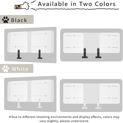 Vista 8 de Lumizone Altura del kit de extensión de la puerta para mascotas: 13.4 "Anchura ajustable: 23.6"-41.3" Diseño deslizante La sensación no opresiva
