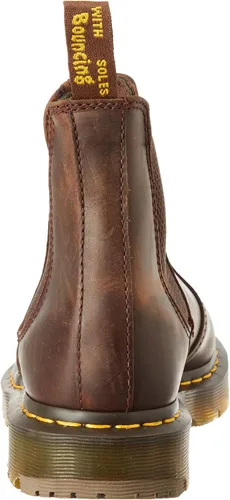 Vista 3 de Dr. Martens, Botas de servicio unisex 2976 antideslizantes, cuero industrial de grano completo