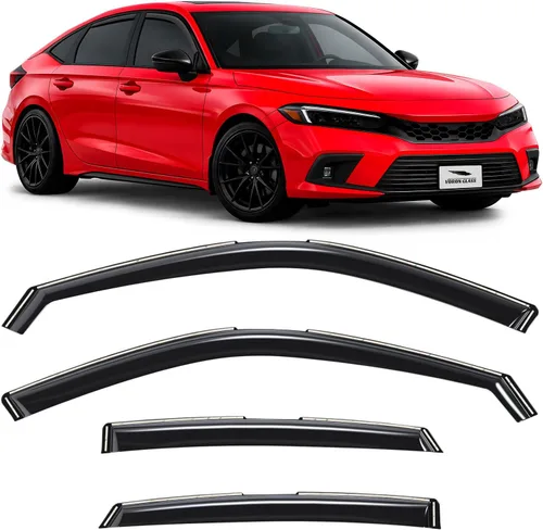 Vista 24 de Voron Glass in-Channel Rain Guards for Chevy Equinox 2018-2024 Para Equinox 18-24