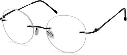 Vista 14 de Eyekepper Paquete de 3 lentes de lectura redondos de metal sin montura para mujeres y hombres, lectores circulares sin marco (azul/rojo/púrpura) +