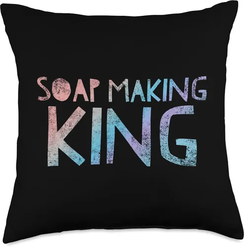 Vista 4 de Soap Making King - Proud Soap Maker Almohada de tiro 16x16, multicolor