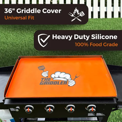 Vista 2 de Alfombrilla de silicona para parrilla Blackstone, ajuste universal para todas las planchas de 36 pulgadas Cubierta 100% silicona de grado