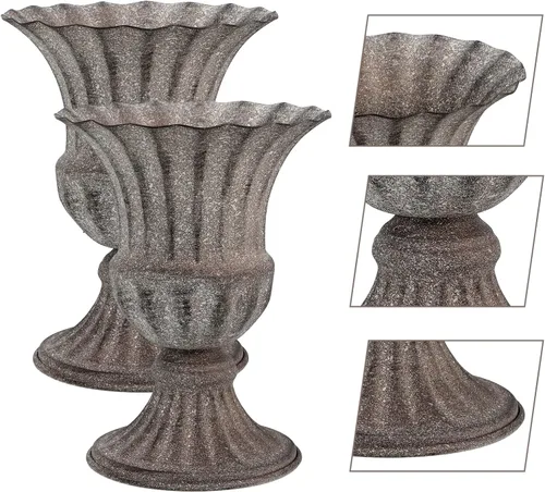 Vista 6 de Florero para cementerio, urna conmemorativa, maceta para tumba, decoración de jardín
