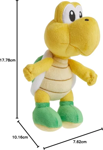 Vista 5 de Little Buddy Super Mario All Star Collection 1425, Koopa Troopa de peluche con relleno, 7 pulgadas, multicolor