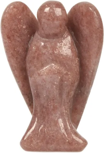 Vista 23 de Justinstones Estatua de Ángel de la Guarda de Gema Tallada en 7 Chakras, Ángel de la Paz en Bolsillo, 5 cm