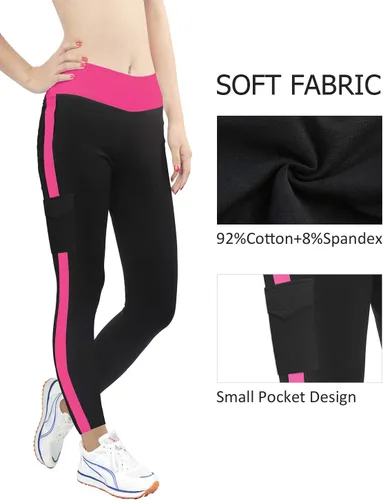 Vista 2 de iloveSIA Leggings de tobillo ajustados para mujer capri