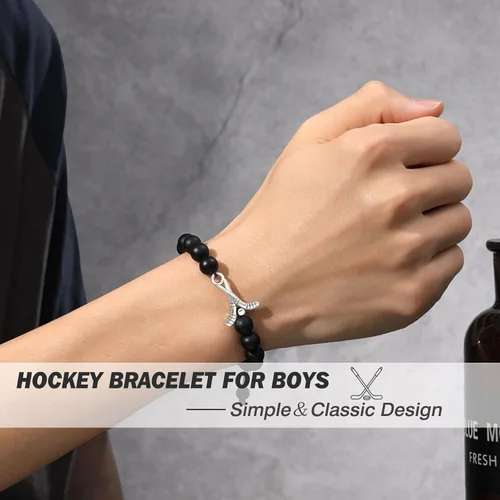 Vista 2 de UNGENT THEM Regalos para adolescentes y niños, pulsera de béisbol, baloncesto, fútbol, fútbol, regalos para niños, regalos de graduación
