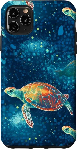 Vista 13 de iPhone 16 Magical Sea Turtles Case