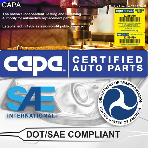 Vista 4 de ALLIGATOR AUTO LIGHTS Conjunto de faros halógenos compatible con Hyundai Tucson 2014-2015 con certificación CAPA, bombillas incluidas, lado
