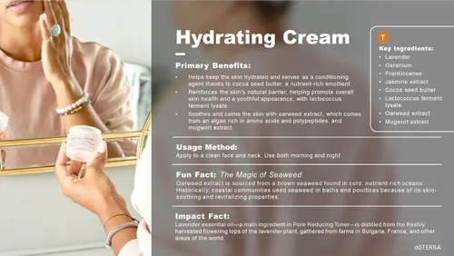 Vista 2 de DoTerra - Crema Hidratante - Colección Essential Skin Care - 1.7 oz
