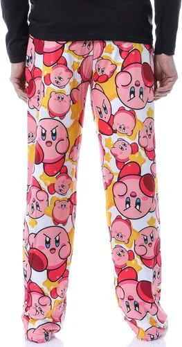 Vista 4 de Nintendo Kirby - Pantalones de pijama para hombre, diseño de personajes