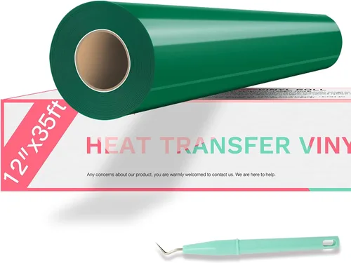 Vista 16 de HTVRONT - Rollos de vinilo de transferencia de calor de teñido anudado, 12 pulgadas x 8 pies, acuarela HTV tinte rosa