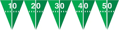 Vista 3 de Creative Converting 295185 Buried Treasure Party - Bandera multicolor de 12 pies Varios