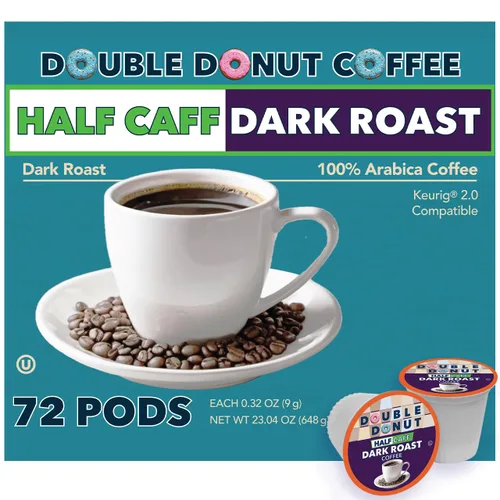 Vista 78 de Double Donut Coffee Cápsulas de café de arándanos, cápsulas de café con sabor a arándanos de una sola porción, café tostado medio para cafeteras