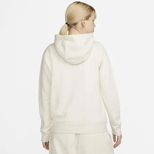 Vista 3 de Nike Sportswear Club Fleece - Sudadera con capucha para mujer, Avena jaspeadoblanco