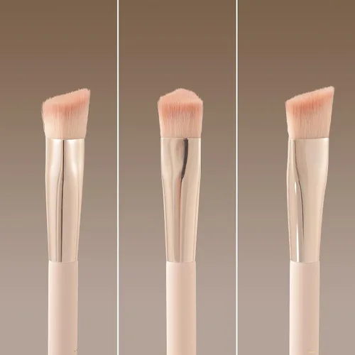 Vista 6 de Albeaut Brocha Correctora en Ángulo para Debajo de los Ojos para Corrector Líquido Crema en Polvo Iluminador Triangular Pequeña Contorno de Nariz