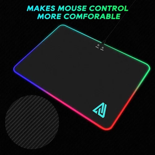 Vista 4 de Gaming Mouse Pad Micro Texture Surface Anti-Slip Rubber Base Waterproof Mouse Pad Laptop Gaming 13.77X 10.03 X 0.19Inch