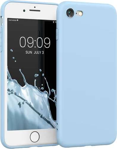 Vista 15 de kwmobile Funda compatible con Apple iPhone SE (2022) / SE (2020) / 8/7 - Funda protectora delgada de TPU para teléfono, acabado mate suave, remolino