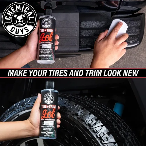 Vista 9 de Chemical Guys, Gel para neumáticos y moldura para plástico y goma, restaura