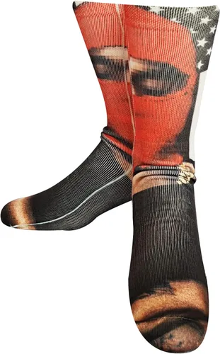 Vista 2 de KACOLOR Divertidos calcetines unisex para hombre, calcetines largos de compresión con impresión 3D