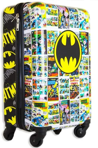 Vista 2 de Fast Forward Equipaje giratorio rígido con licencia para niños, Batman 20 Pulgadas, Spinner