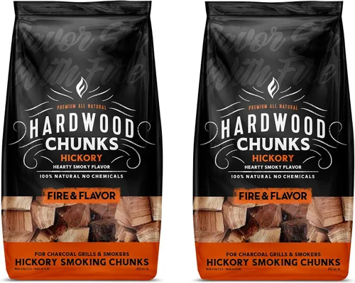 Vista 13 de Fire & Flavor Trozos de Madera de Manzana para Ahumar y Asar a la Parrilla - Totalmente Naturales, de Larga Duración con un Sabor Ligeramente Dulce