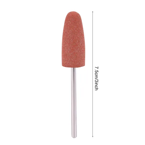 Vista 6 de Dioche Juego de 5 brocas de silicona para cutículas, brocas de lima SafetyNail, herramientas de arte de uñas para uñas de gel acrílico, manicura