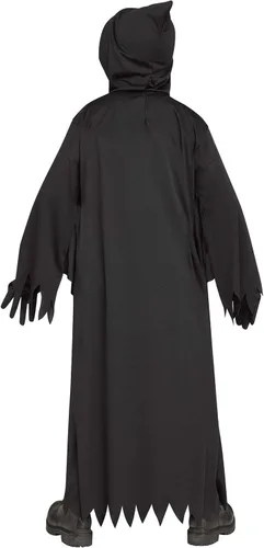 Vista 3 de Disfraz de cara de fantasma con luz para niños, Negro