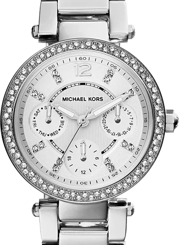 Vista 4 de Michael Kors Mini Parker Reloj multifunción de acero inoxidable