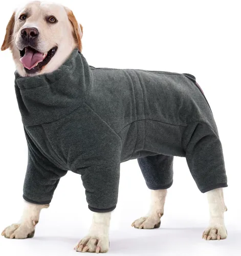 Vista 20 de ROZKITCH Abrigo térmico de invierno para perro, pijama de forro polar suave, resistente al viento, chaqueta cálida para clima frío, chaleco