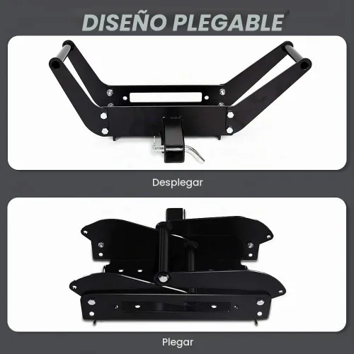 Vista 2 de RUGCEL WINCH placa de montaje de cabrestante de cuna, soporte de cabrestante de recuperación (10" x 4 1/2")
