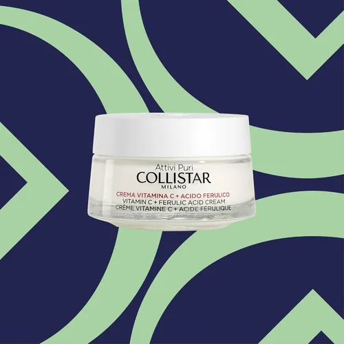 Vista 2 de Collistar Attivi Puri Crema con Vitamina C y Ácido Ferúlico, Crema Facial Hidratante Antioxidante para Efecto Iluminador, Protege contra el Estrés