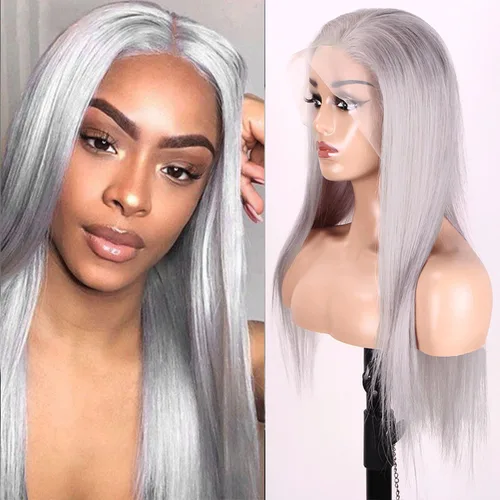 Vista 37 de Peluca de cabello humano lacio marrón con reflejos de 13 x 4, peluca frontal de encaje transparente #4, peluca corta Bob para mujeres negras