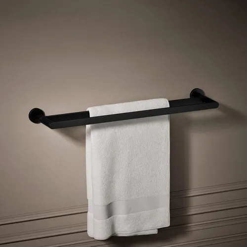 Vista 2 de Kohler 73144-BL Composed® Toallero doble de 24 pulgadas, negro mate