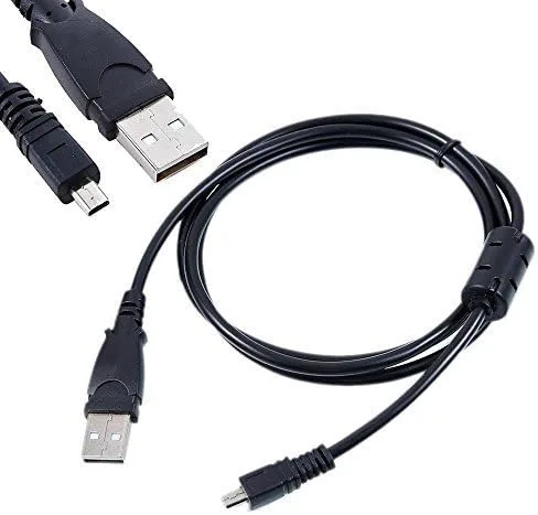 Vista 3 de Cable cargador de cámara Olympus VR-340 de 4.9 ft, cable de datos de carga USB para Olympus VR Series: VR-310 / VR-320 / VR-325 / VR-330 / VR-340