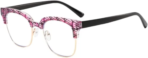 Vista 8 de Shiratori Gafas de lente transparente retro vintage con montura de cuerno de 1.693 in