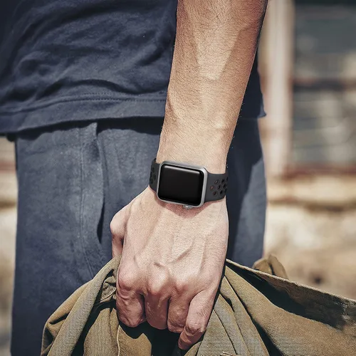 Vista 6 de Lerobo - Bandas deportivas compatibles con Apple Watch Band de 40 mm, 41 mm, 38 mm y 42 mm para Series 11, 10 para mujeres y hombres, suaves bandas