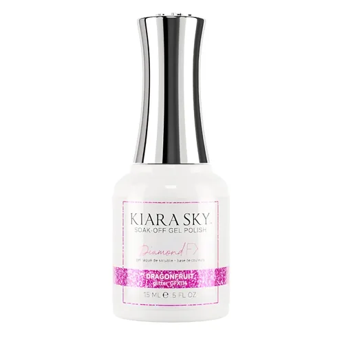Vista 10 de KIARA SKY Esmalte de uñas Gel Polish DiamondFX con purpurina reflectante y efecto de polvo de diamante brillante, 0.5 fl oz, Beets It (morado)