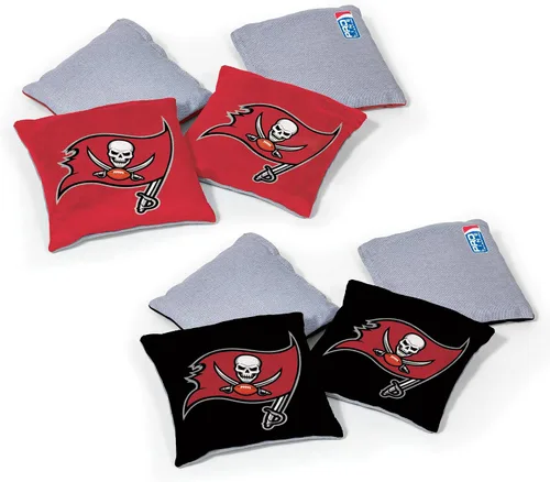 Vista 19 de Wild Sports - Bolsas de frijoles de doble cara de fútbol americano profesional de la NFL, 8 unidades, bolsas de lanzamiento de primera calidad