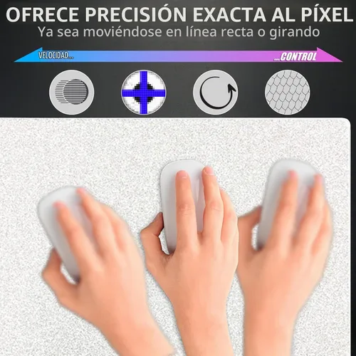 Vista 4 de X-Raypad Aqua Control 2 - Alfombrilla de mouse para juegos de ultra alta precisión con velocidad perfecta y capacidad de control, deslizamiento X e